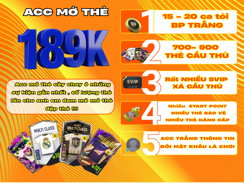 ACC MỞ THẺ 189K CÓ QUÀ GMAIL B2S